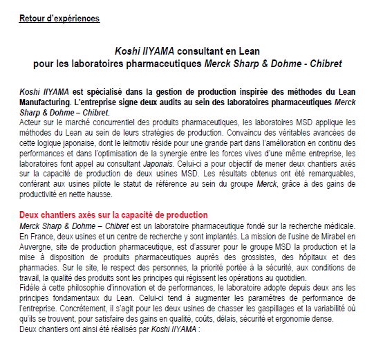 Image retour d'expérience merck